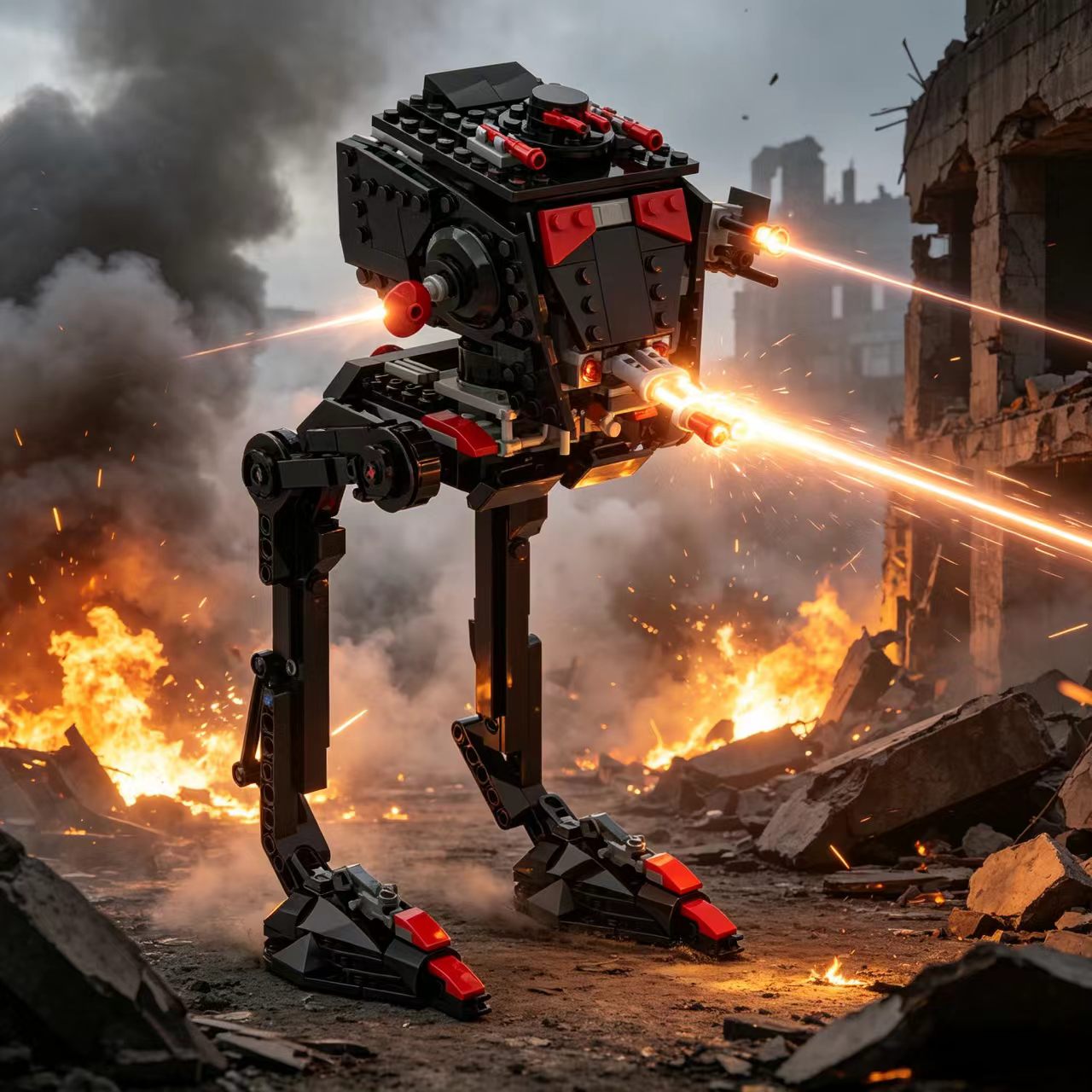 Party Games At Wedding - MOC Interstellar Wars First Order AT-ST