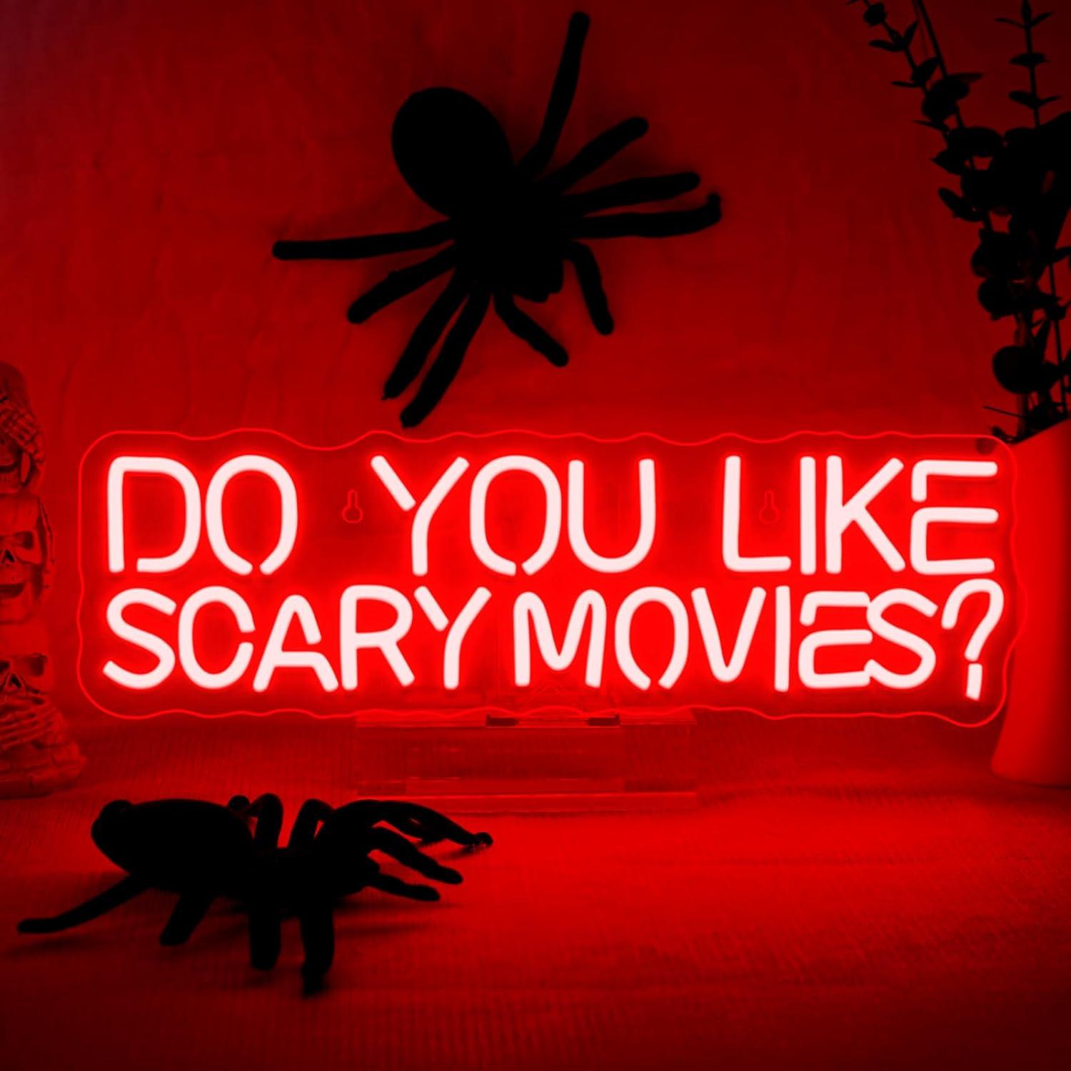 Party Games Game - Do You Like Scary Movies Neon