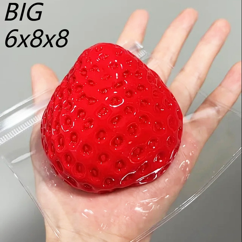 Party Games Crazy - Strawberry Squeeze Toy Fidget Toy Slow