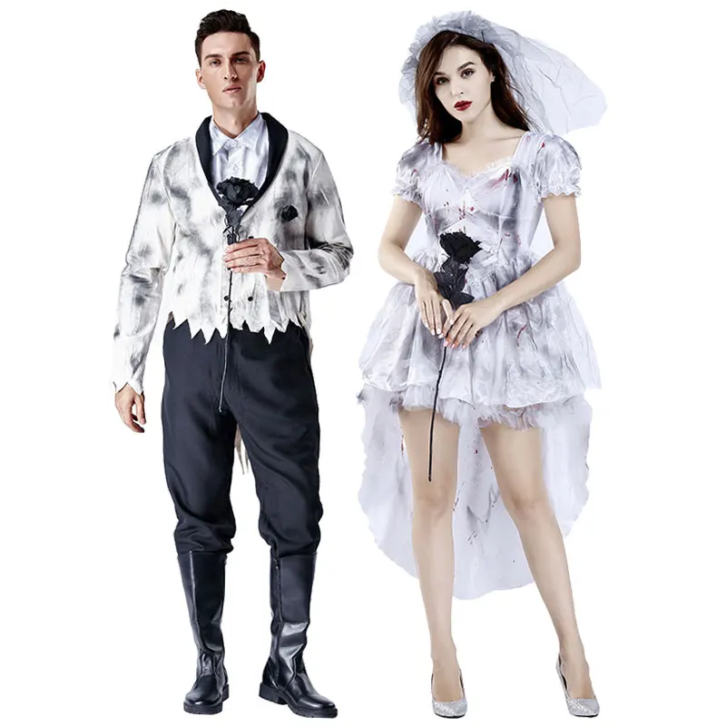 Zombie Party Games For Adults - Halloween Zombie Ghost Bride And Groom