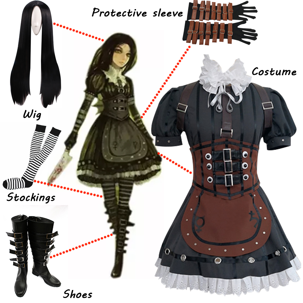 Party Games Steam Free - Game Alice Madness Returns Cosplay Costume