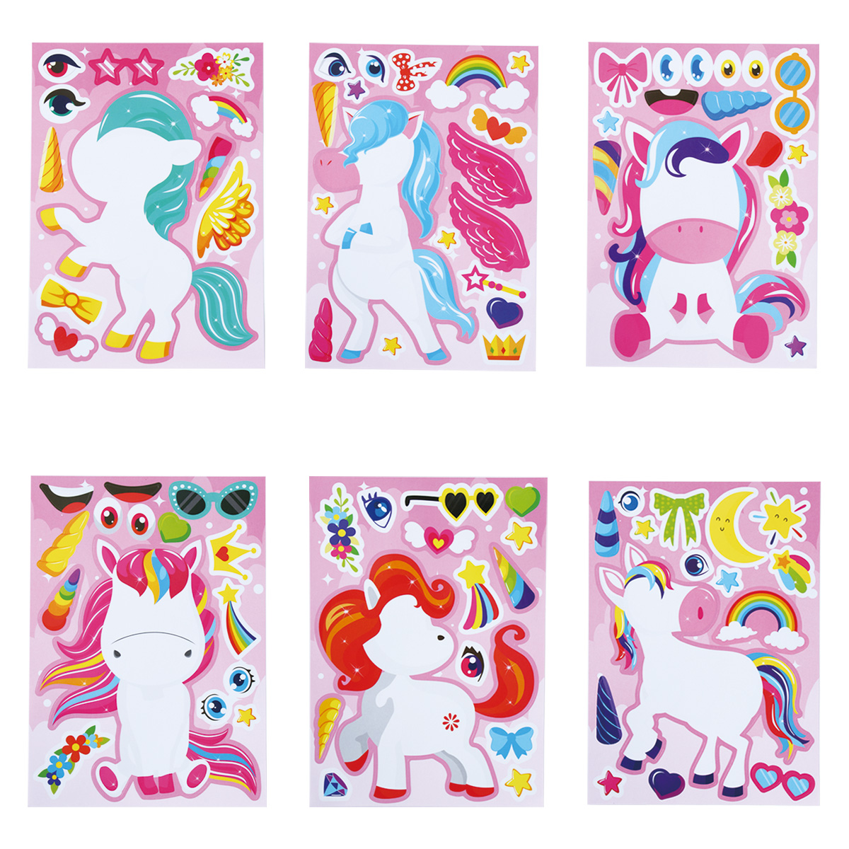 12Sheets Rainbow Horse  DIY Pu - Party Games Adult Birthday reseña y precio