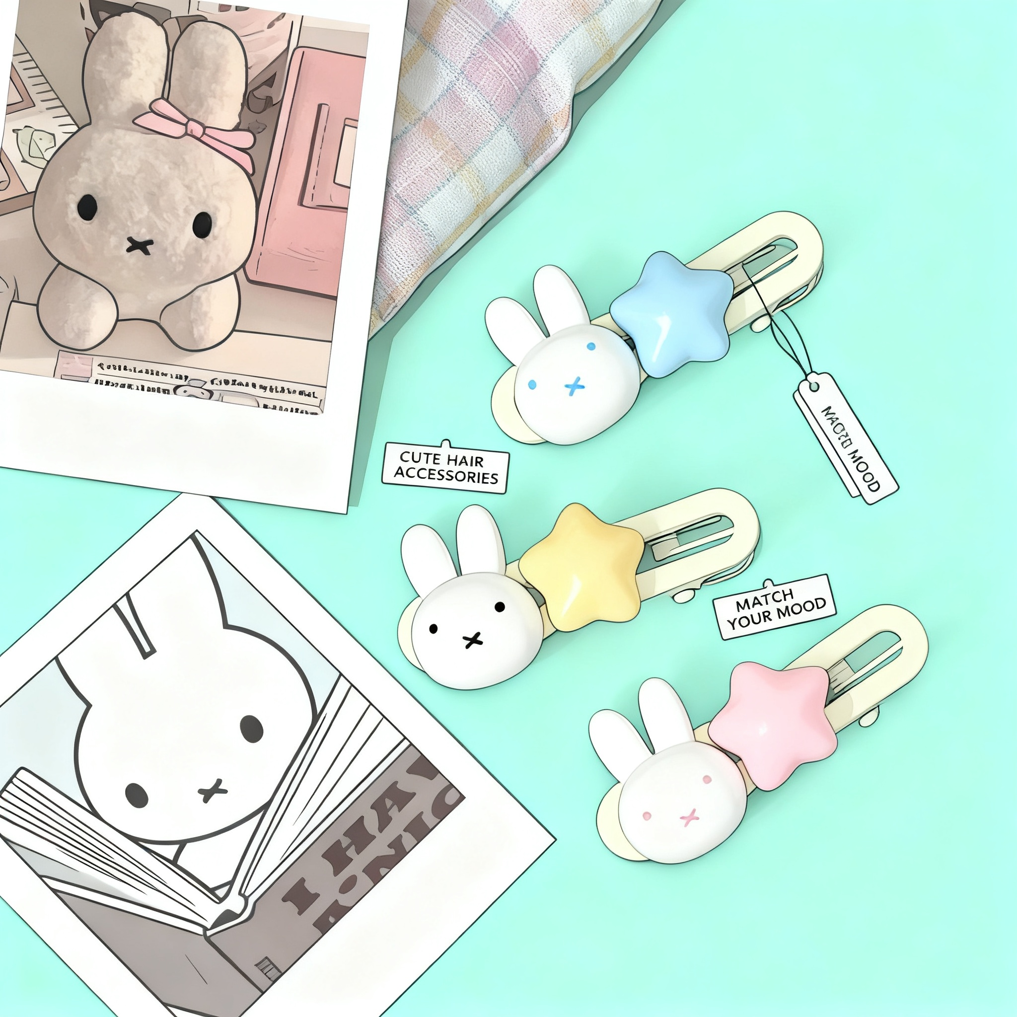 Miffy Star Hair Clip Kawaii Du - Party Games Crazy reseña y precio