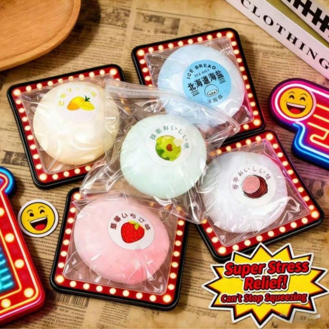 Steamed Bun Squeeze Toy With M - Party Games Steam Free reseña y precio
