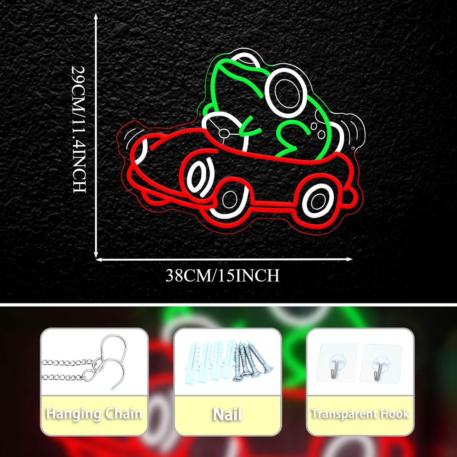 Frog Driving Car Neon Sign Art - Party Games Game reseña y precio
