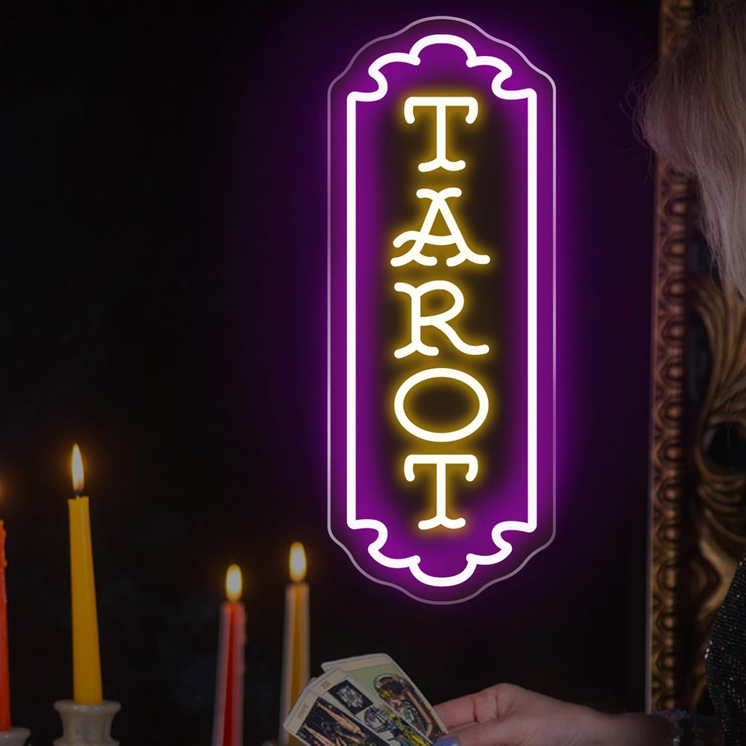 Tarot Neon Sign USB Powered My - Party Games Game reseña y precio