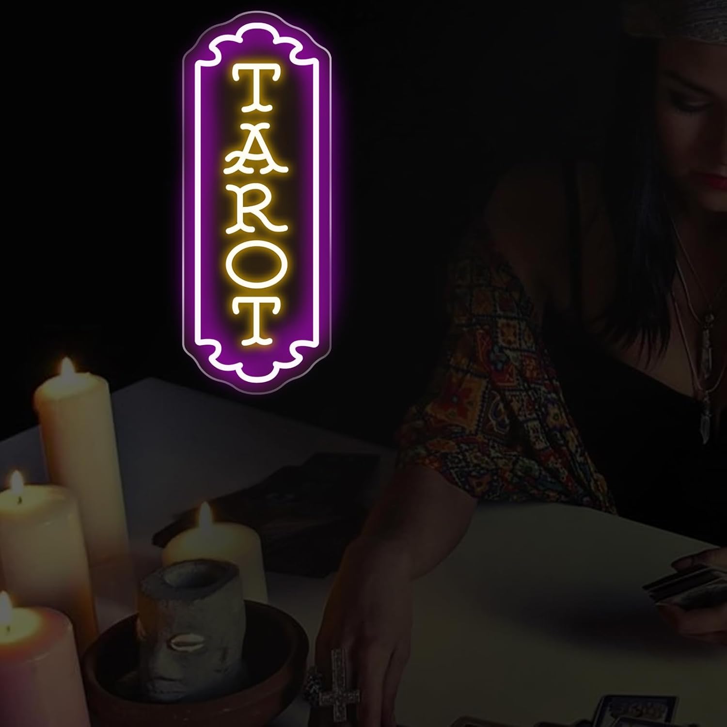 Tarot Neon Sign USB Powered My - Party Games Game reseña y precio