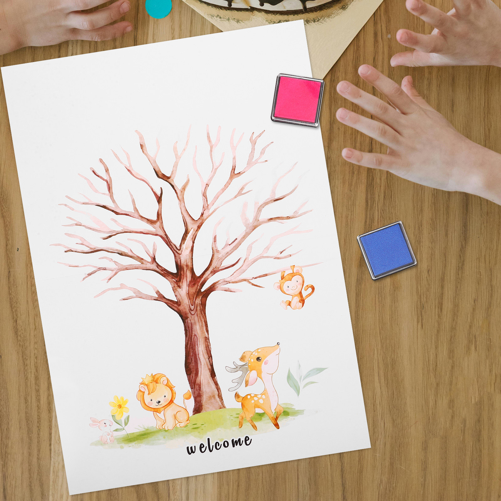 1Set Fingerprint Tree Guest Bo - Book Party Games reseña y precio