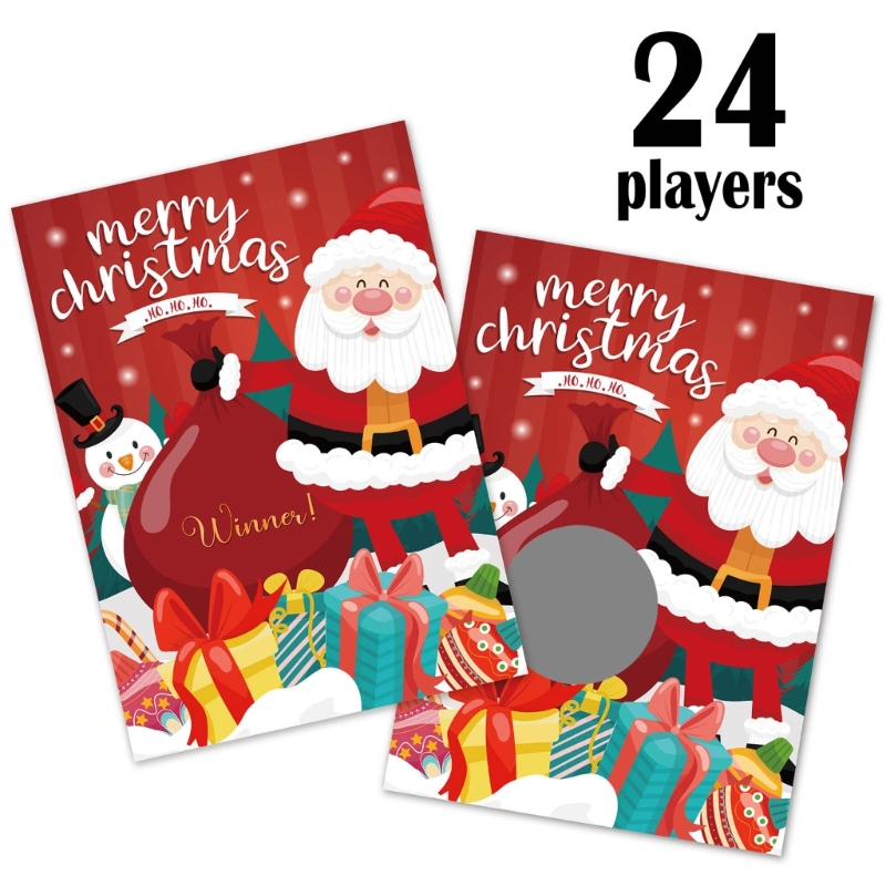 24pcs/set Christmas Festive Sc - Party Games At Wedding reseña y precio