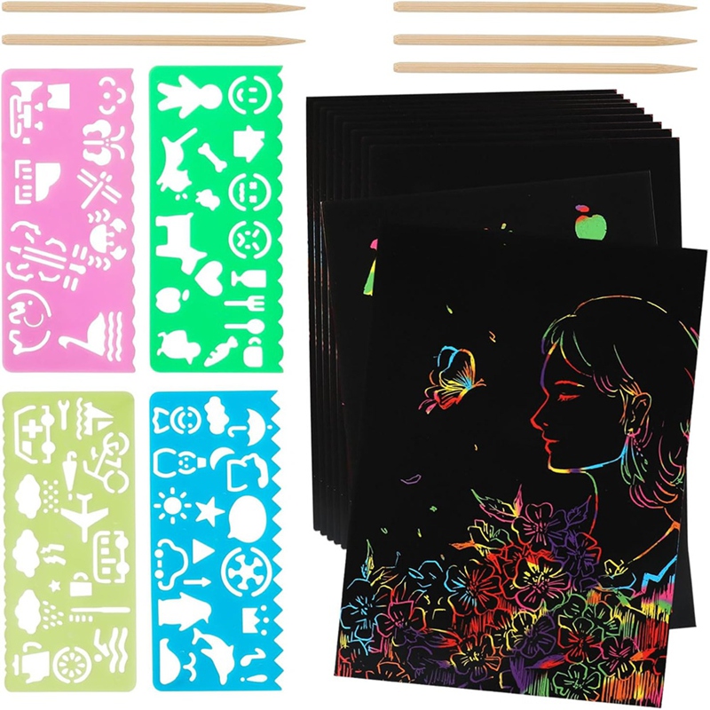 Scratch Paper Art Set, Black C - Party Games Game reseña y precio