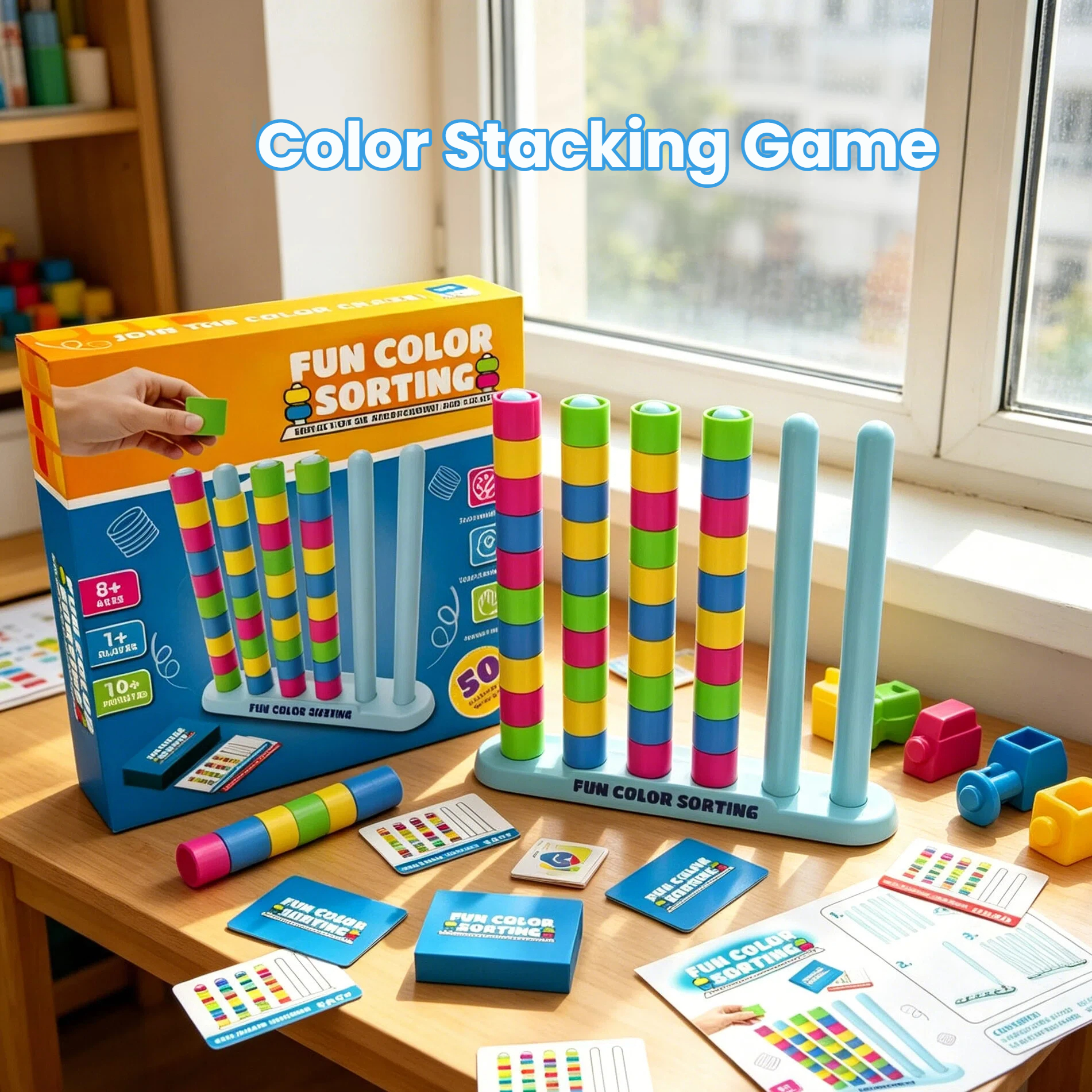 Color Stack Challenge Game-Fas - Quick Games Party reseña y precio