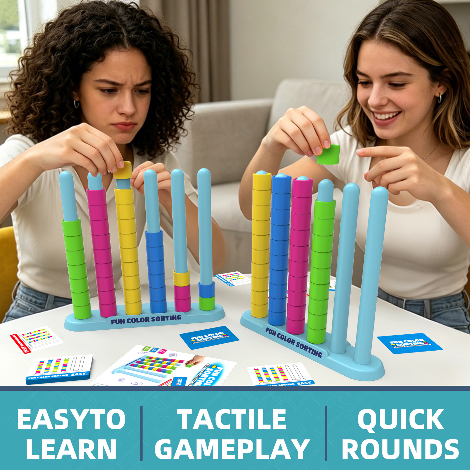 Color Stack Challenge Game-Fas - Quick Games Party reseña y precio