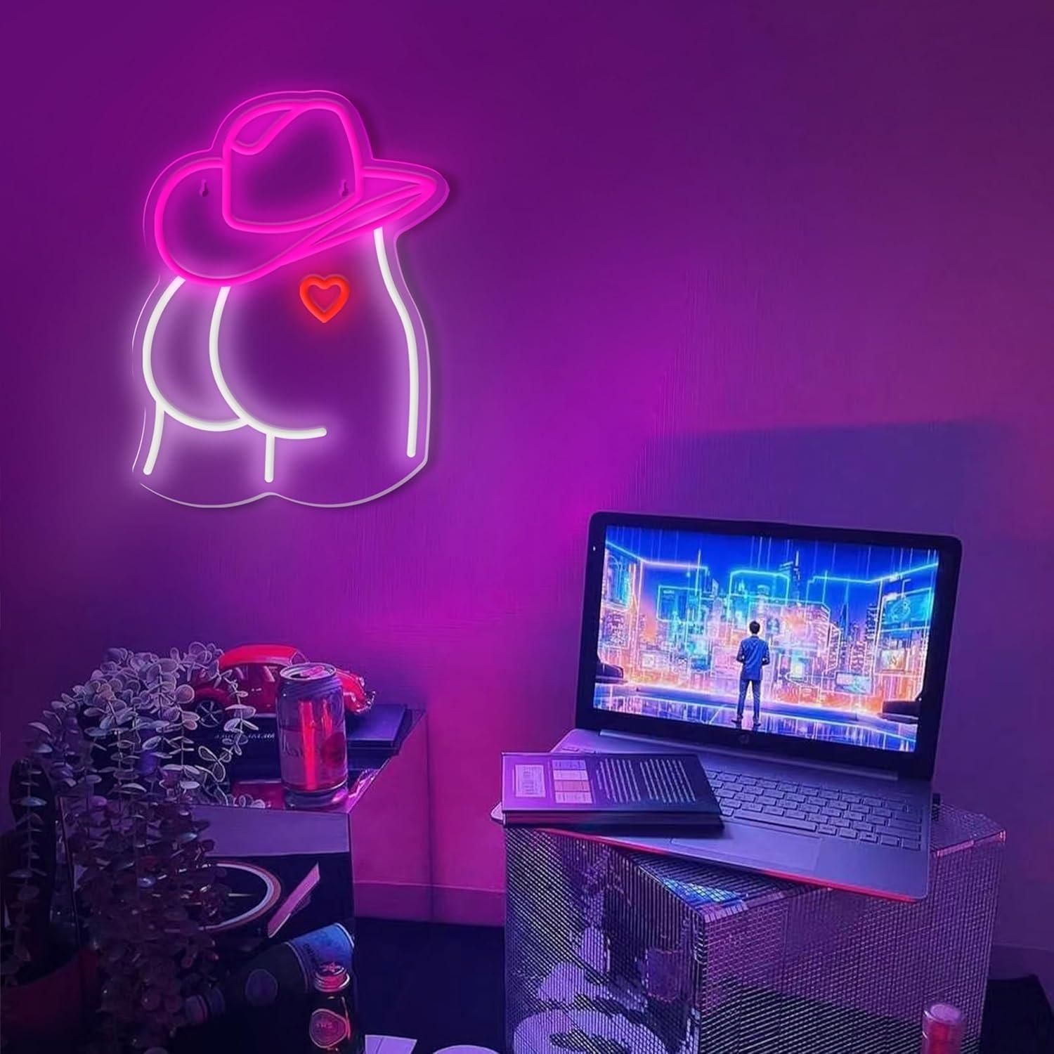 Cowgirl Neon Sign Dimmable LED - Party Games Game reseña y precio