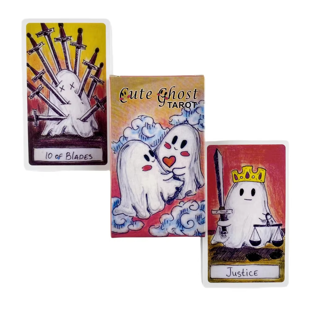 Cute Ghost Tarot Deck Toy Set  - Party Games Adult Birthday reseña y precio