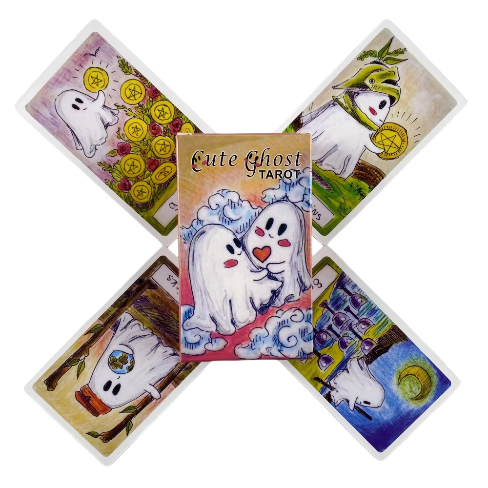 Cute Ghost Tarot Deck Toy Set  - Party Games Adult Birthday reseña y precio