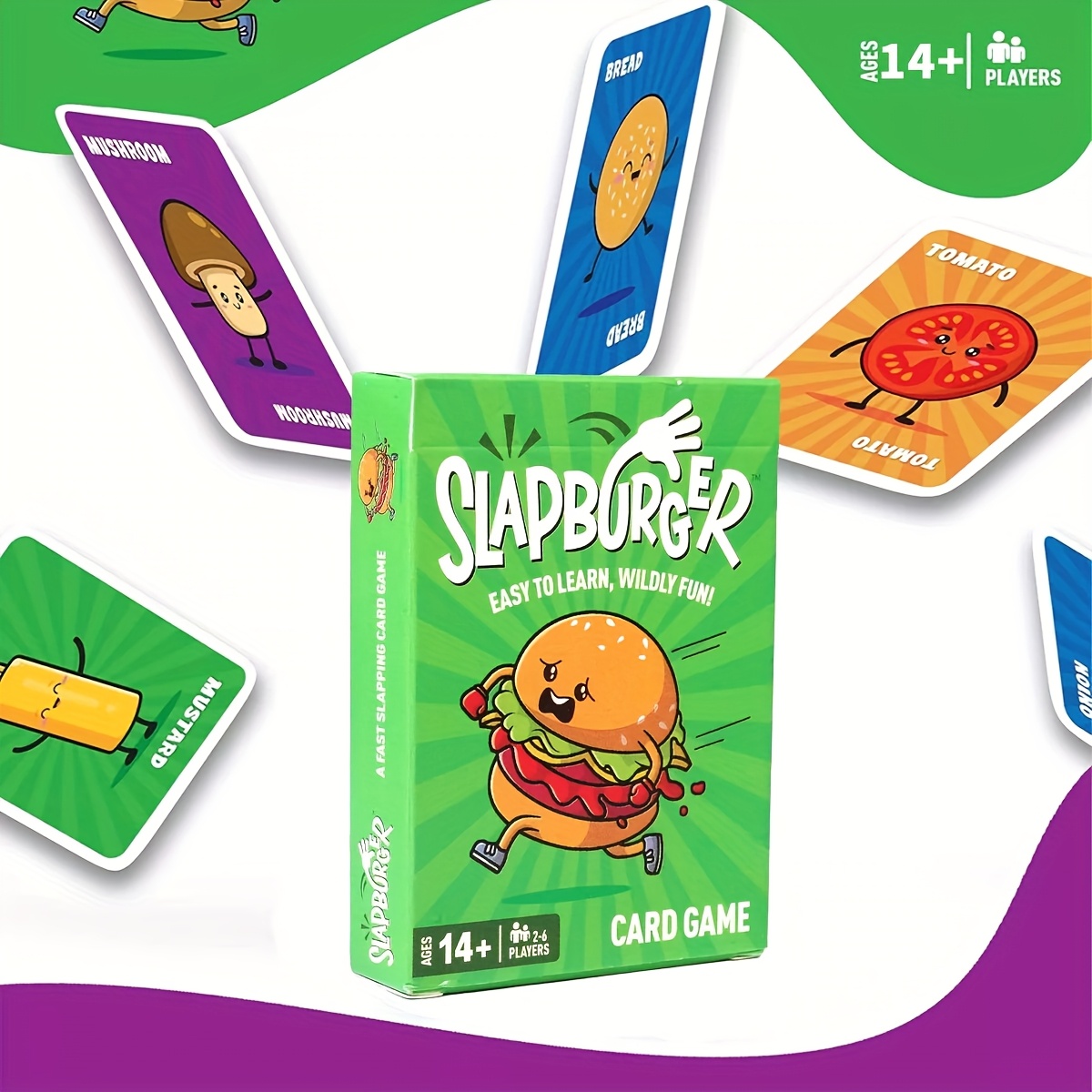 Slapburger Card Game – Fast-Pa - Quick Games Party reseña y precio