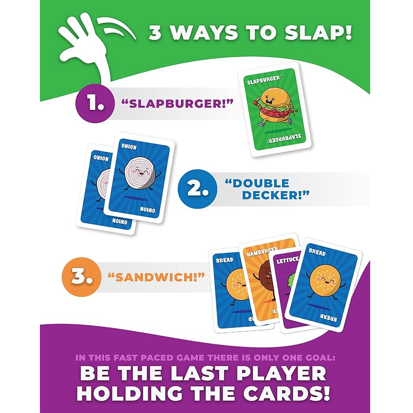Slapburger Card Game – Fast-Pa - Quick Games Party reseña y precio