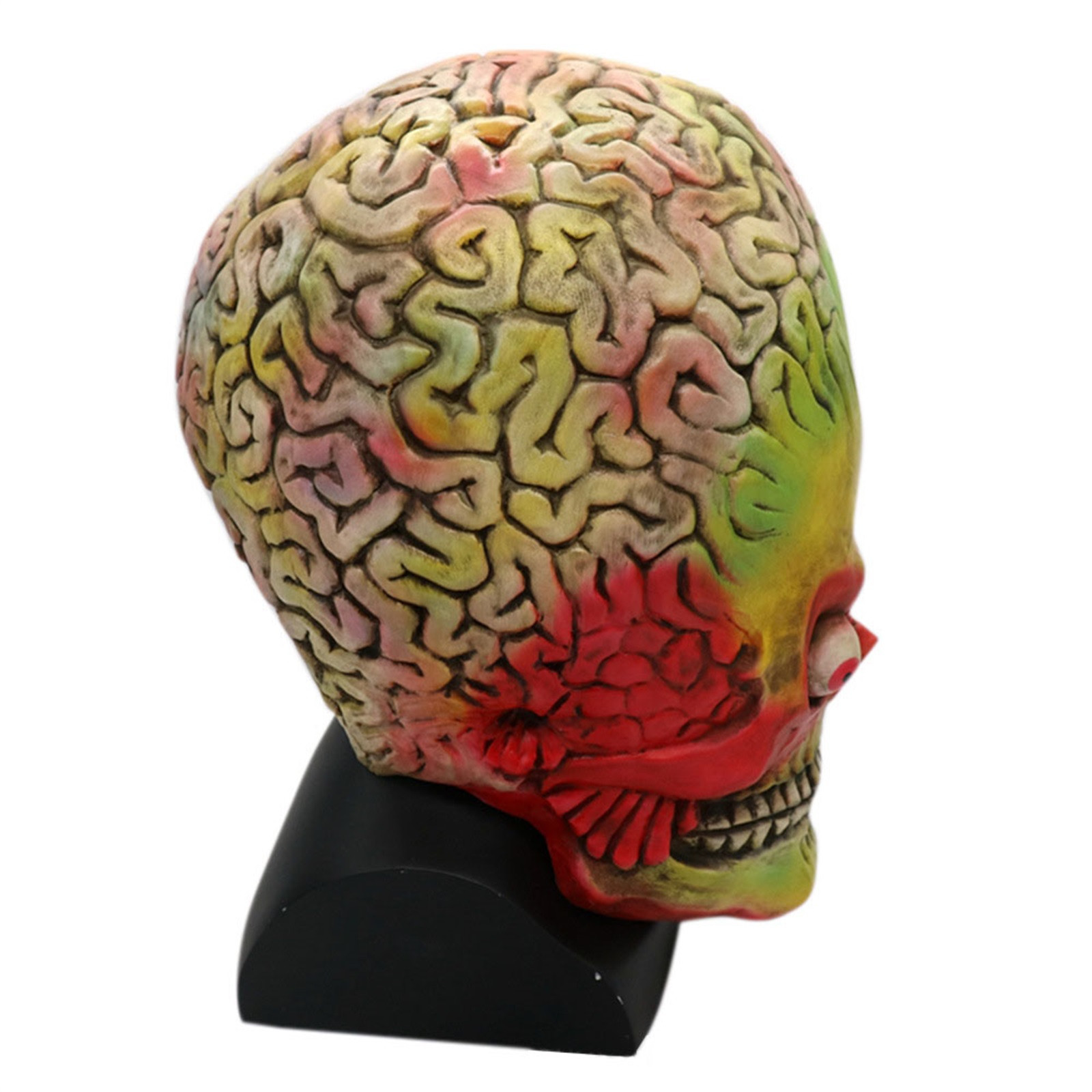 Alien Brain Halloween Mask Mar - Zombie Party Games For Adults reseña y precio