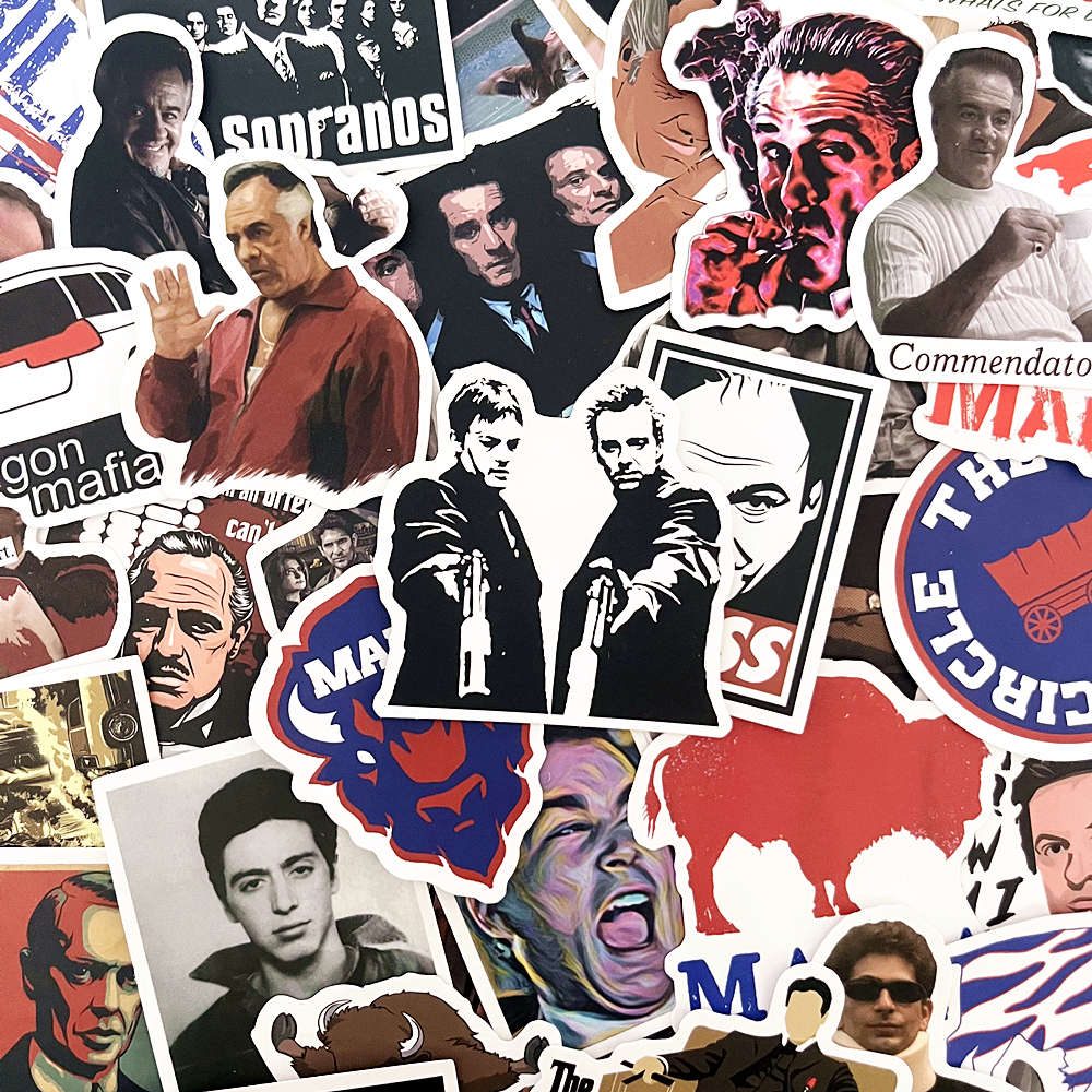 50Pcs/Pack Mafia Stickers Lapt - Party Games Mafia reseña y precio