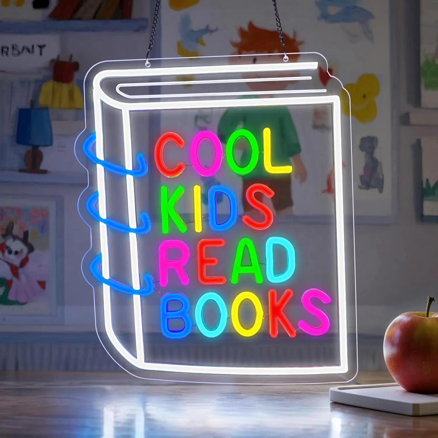 Cool Kids Read Books Neon Sign - Book Party Games reseña y precio