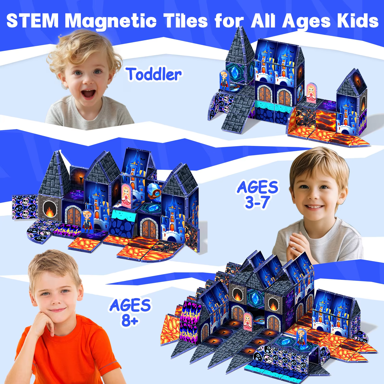 Magnetic Building Blocks DIY M - Party Games Steam Free reseña y precio