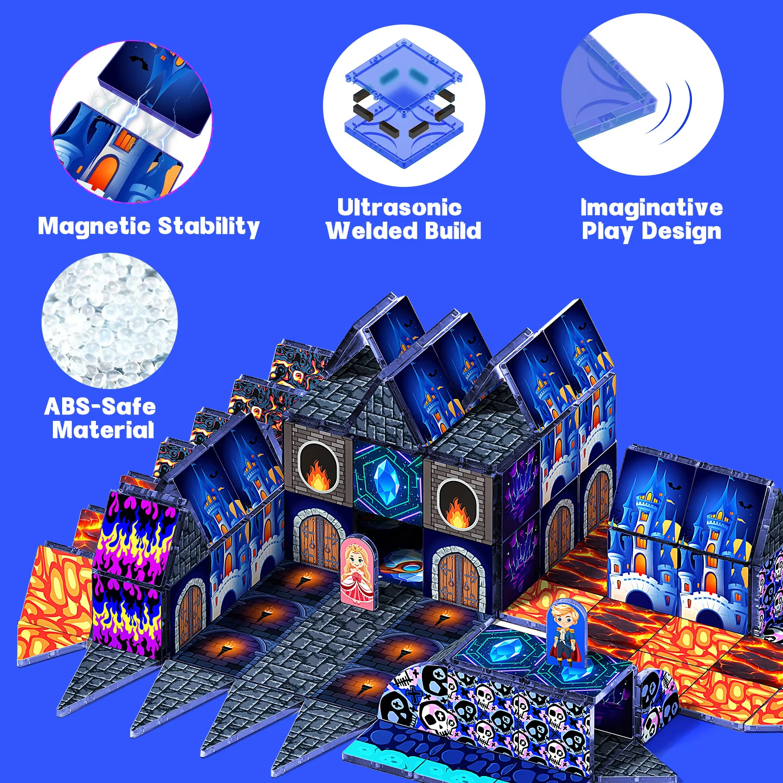 Magnetic Building Blocks DIY M - Party Games Steam Free reseña y precio