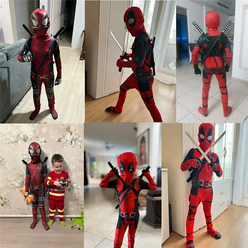 3-12Y Kids Deadpool Costume wi - Party Games Children reseña y precio