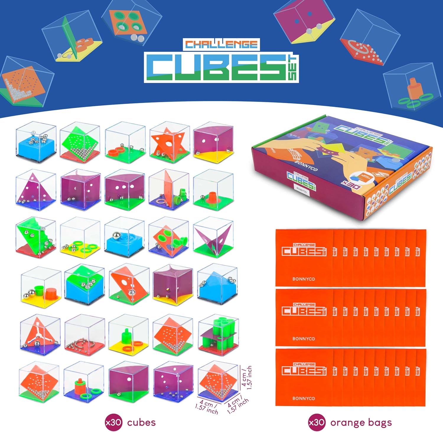 Brain Teaser Puzzles Cubes Pac - Party Games Game reseña y precio