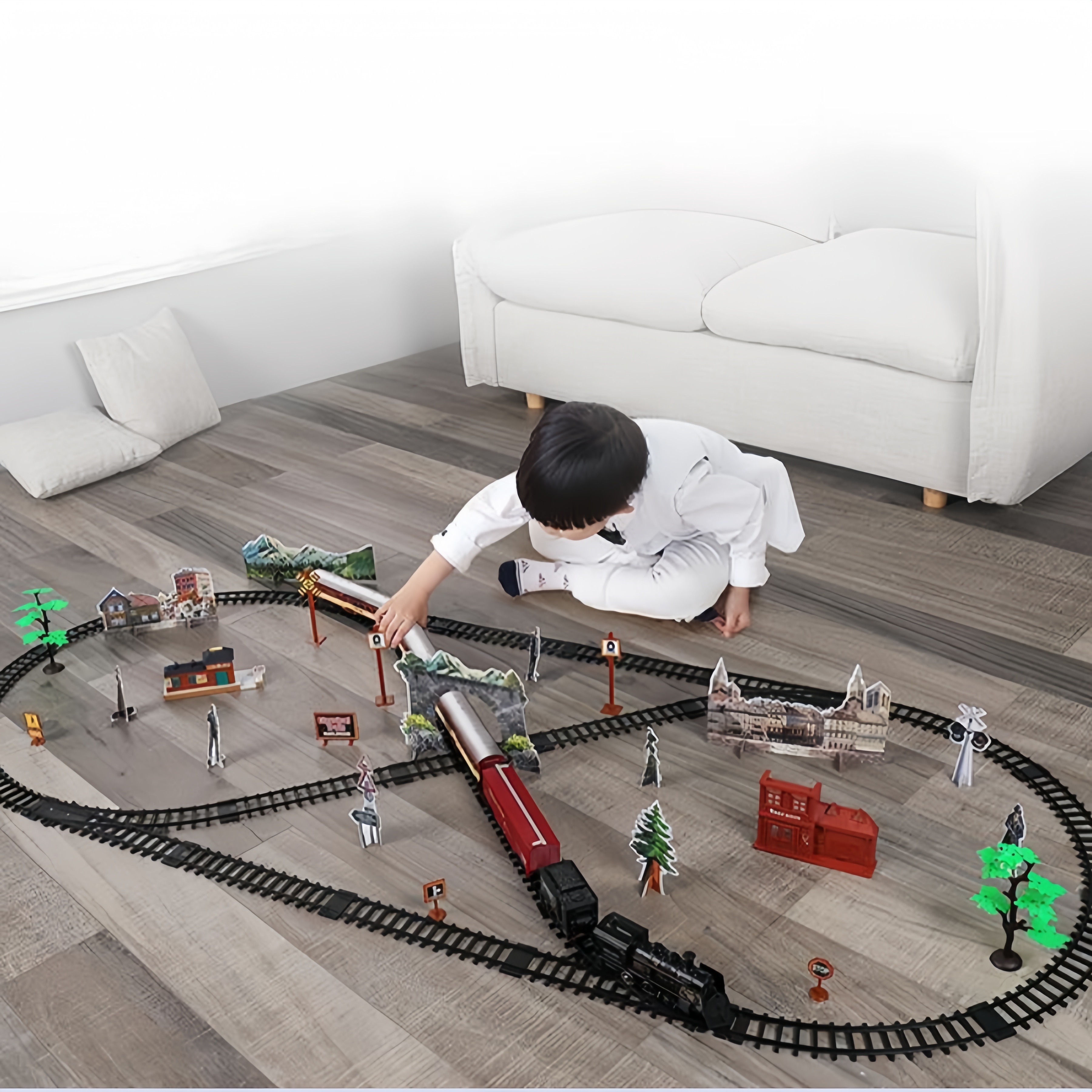 Kids Electric Steam Train Toy  - Party Games Steam Free reseña y precio