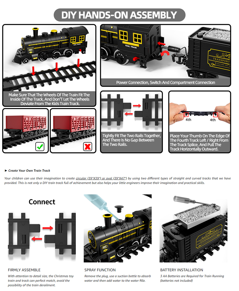 Kids Electric Steam Train Toy  - Party Games Steam Free reseña y precio
