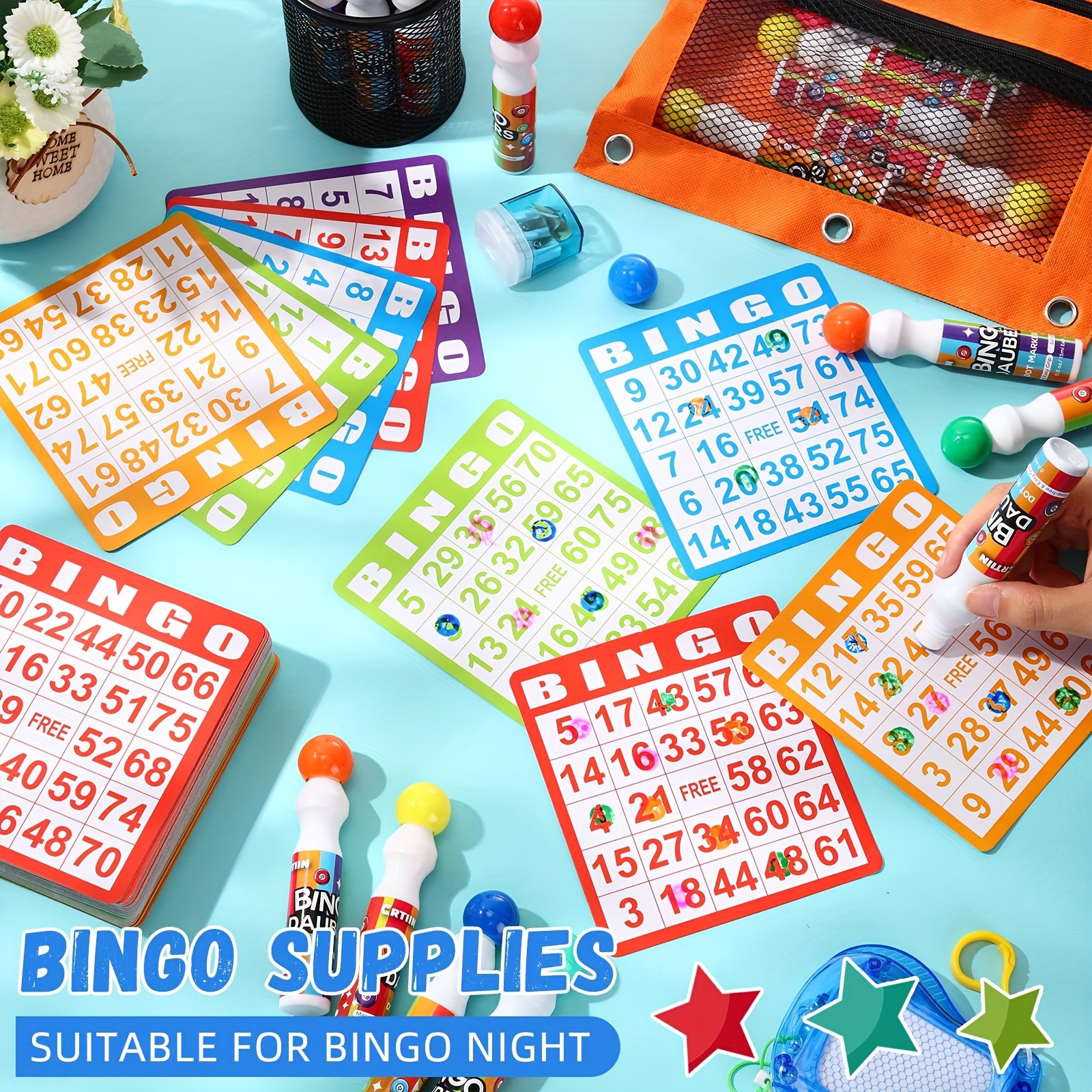Set of 148 Bingo Game Cards in - Party Games Game reseña y precio