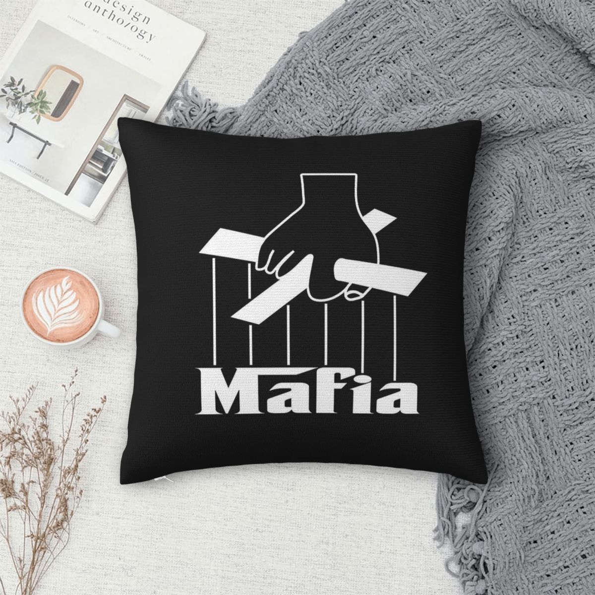 Mafia Party Game Square Pillow - Party Games Mafia reseña y precio