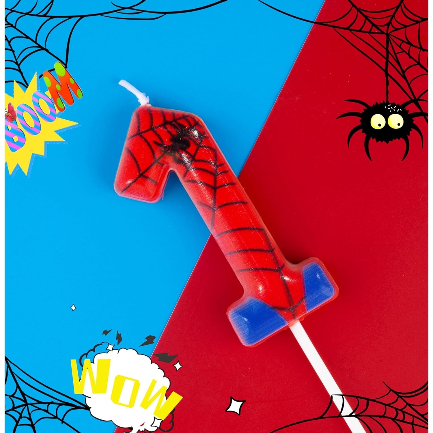 Spider Party 0-9 Birthday Cand - Party Games Adult Birthday reseña y precio