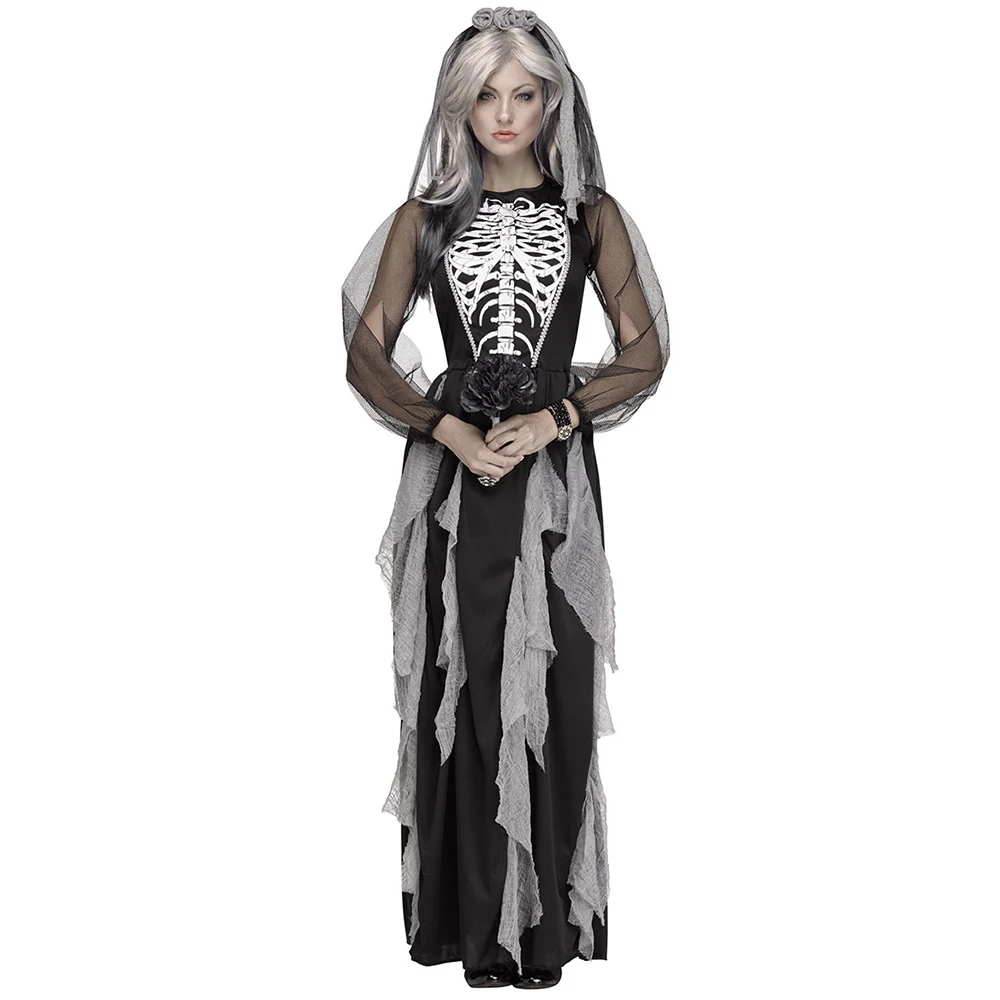 Adult Scary Skull Ghosts Bride - Zombie Party Games For Adults reseña y precio