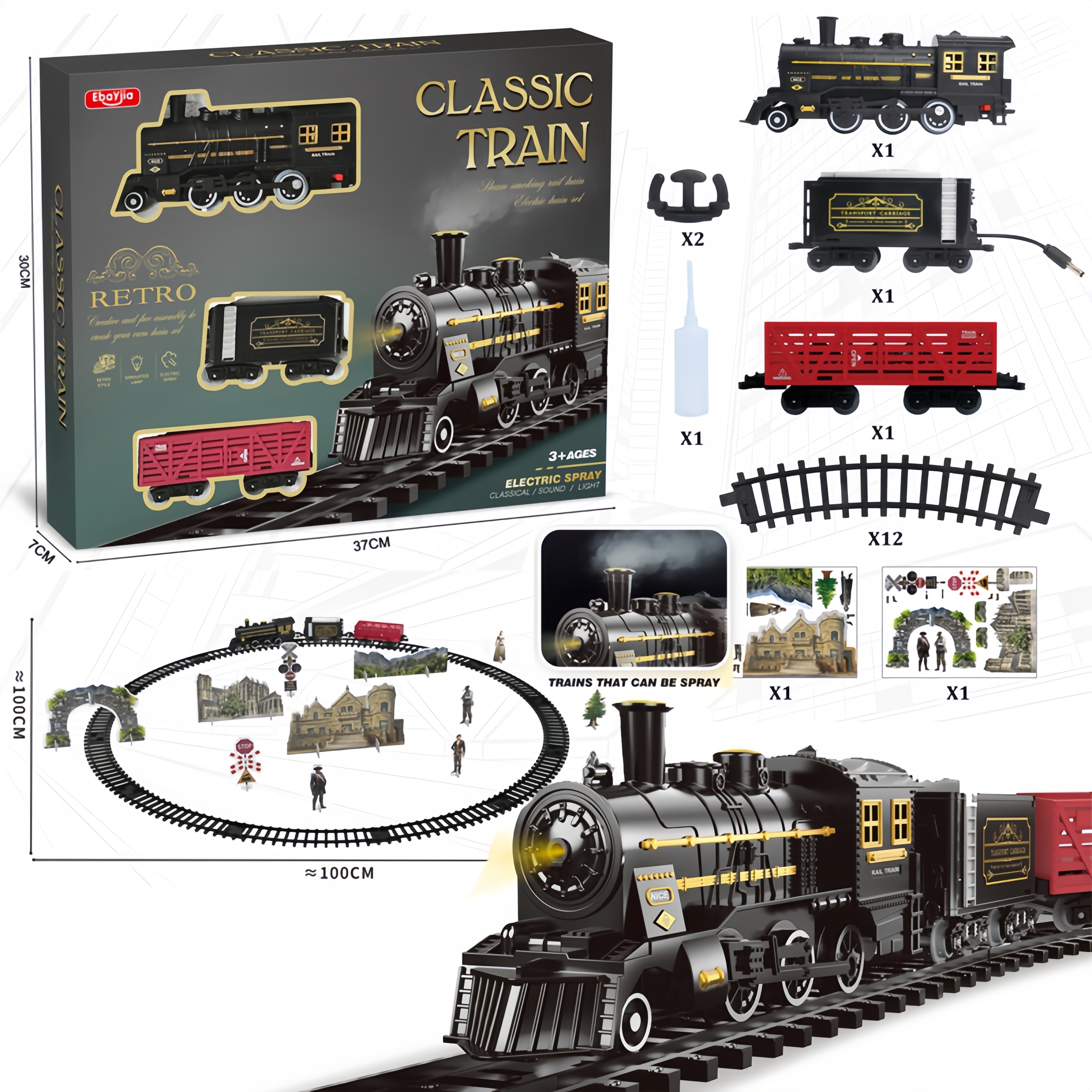Kids Electric Steam Alloy Trai - Party Games Steam Free reseña y precio