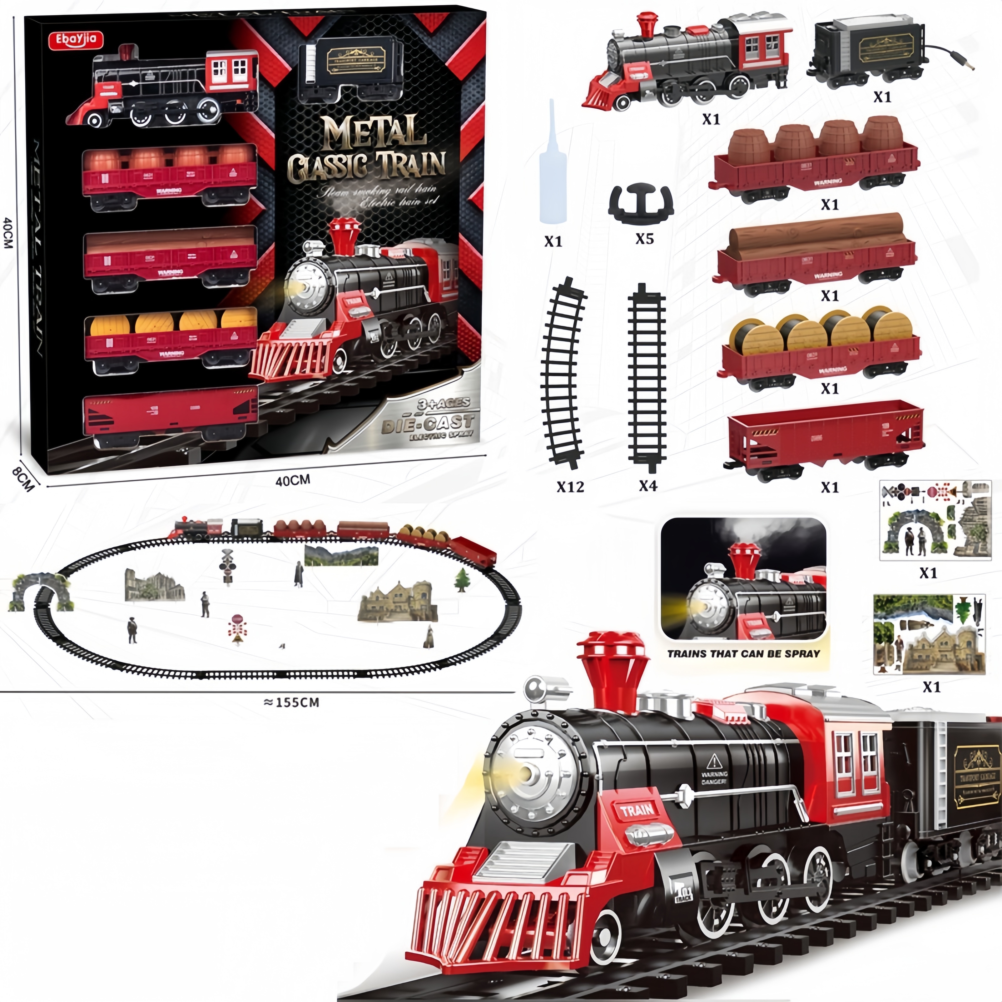 Kids Electric Steam Alloy Trai - Party Games Steam Free reseña y precio