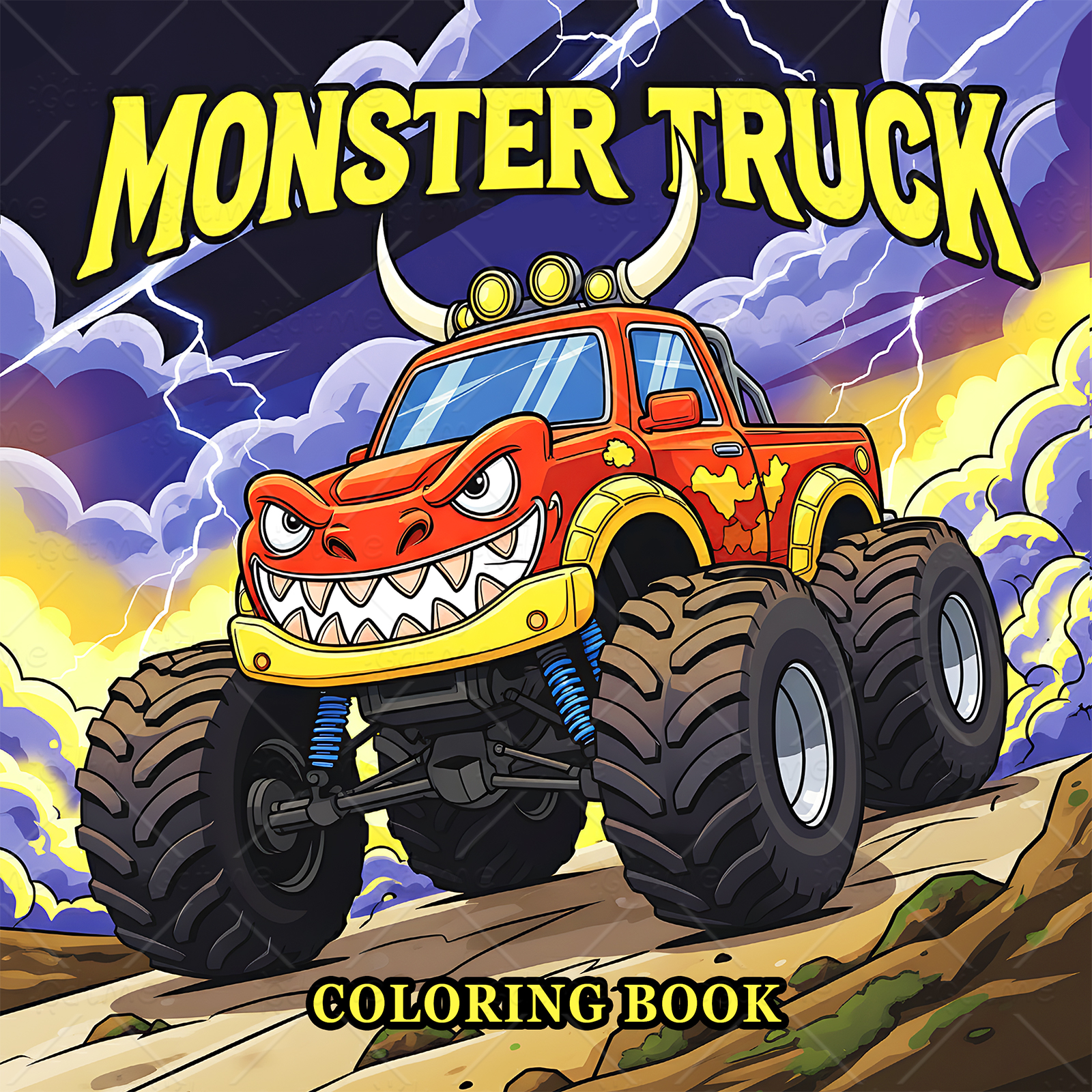 MONSTER TRUCK Coloring Book fo - Book Party Games reseña y precio