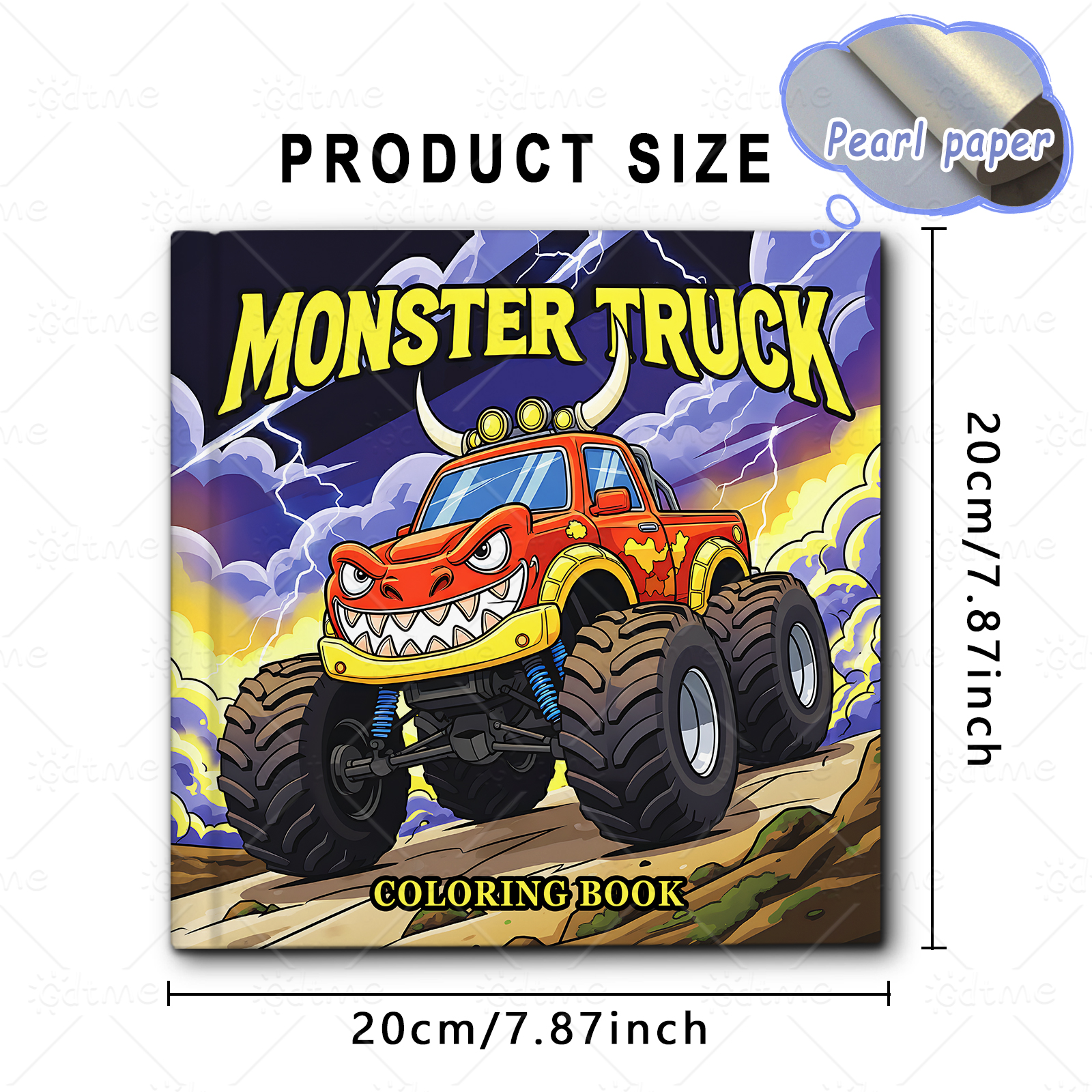 MONSTER TRUCK Coloring Book fo - Book Party Games reseña y precio